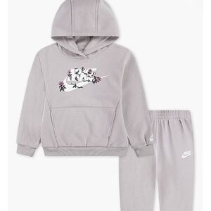 Nike Kids' Floral Futura Hoodie & Joggers Set 4T NWT